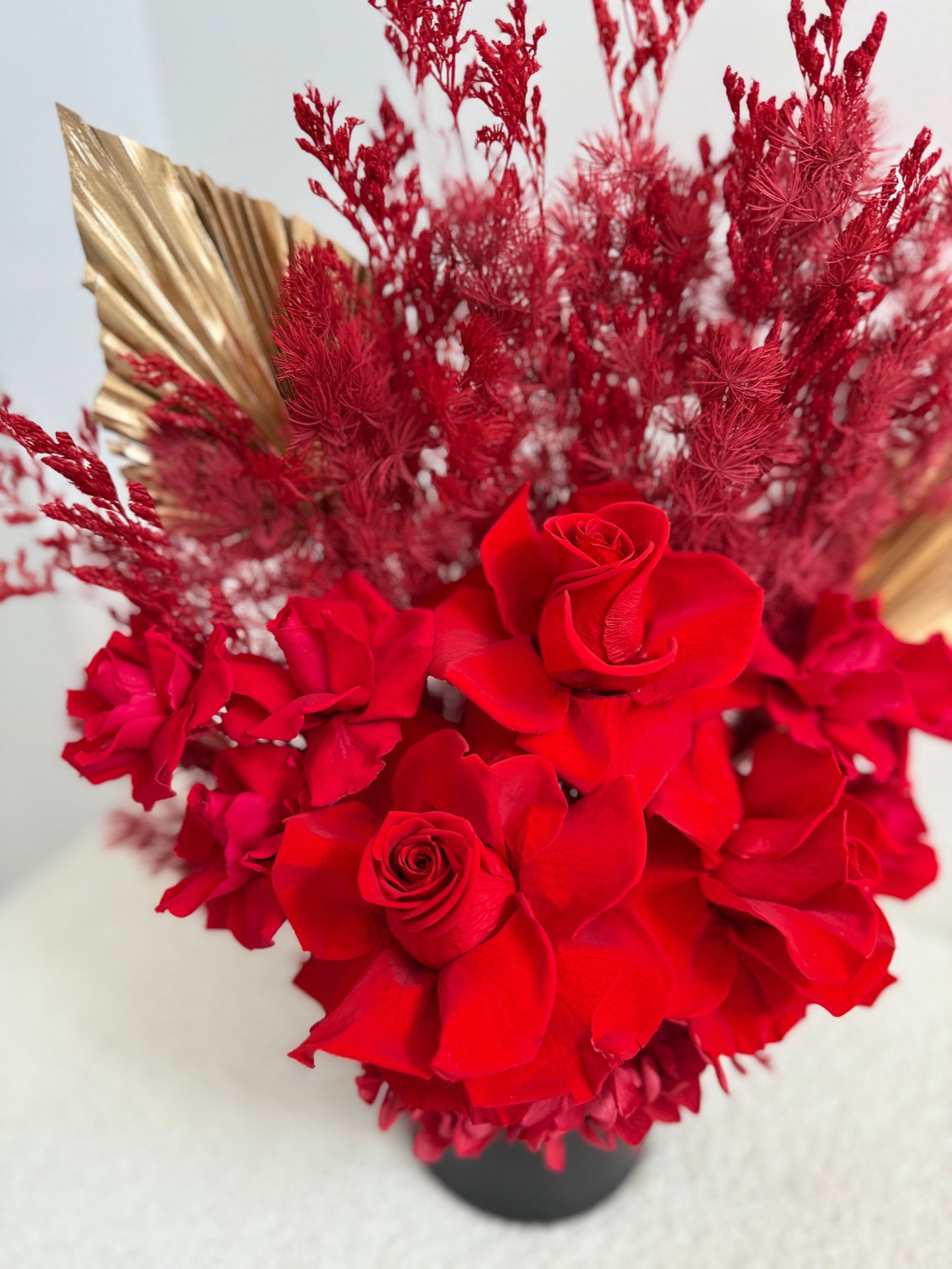 Medium Vase Arrangement (Red)