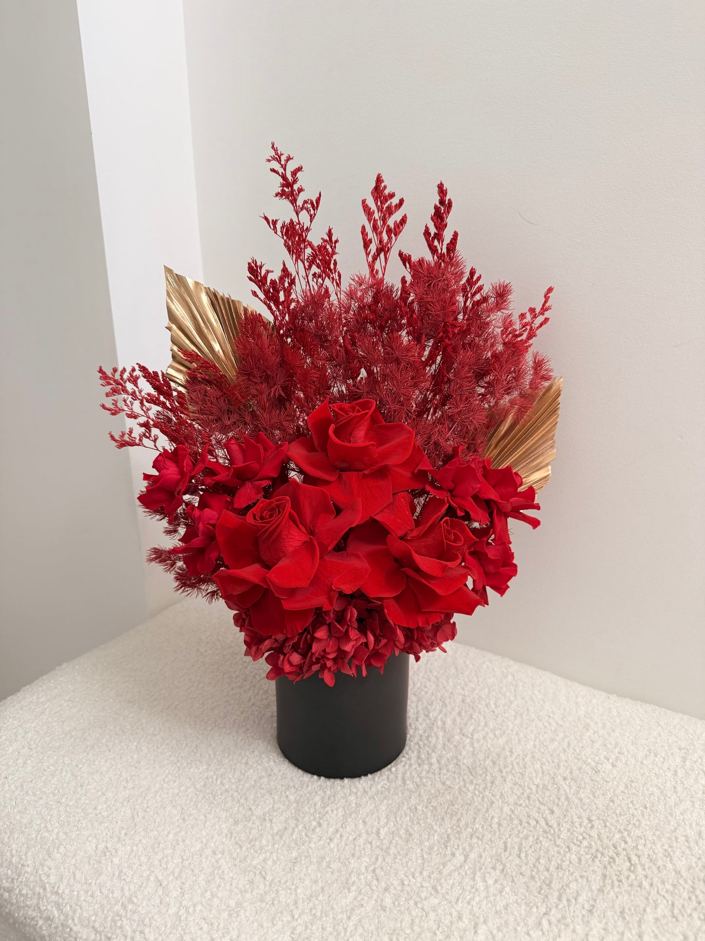 Medium Vase Arrangement (Red)