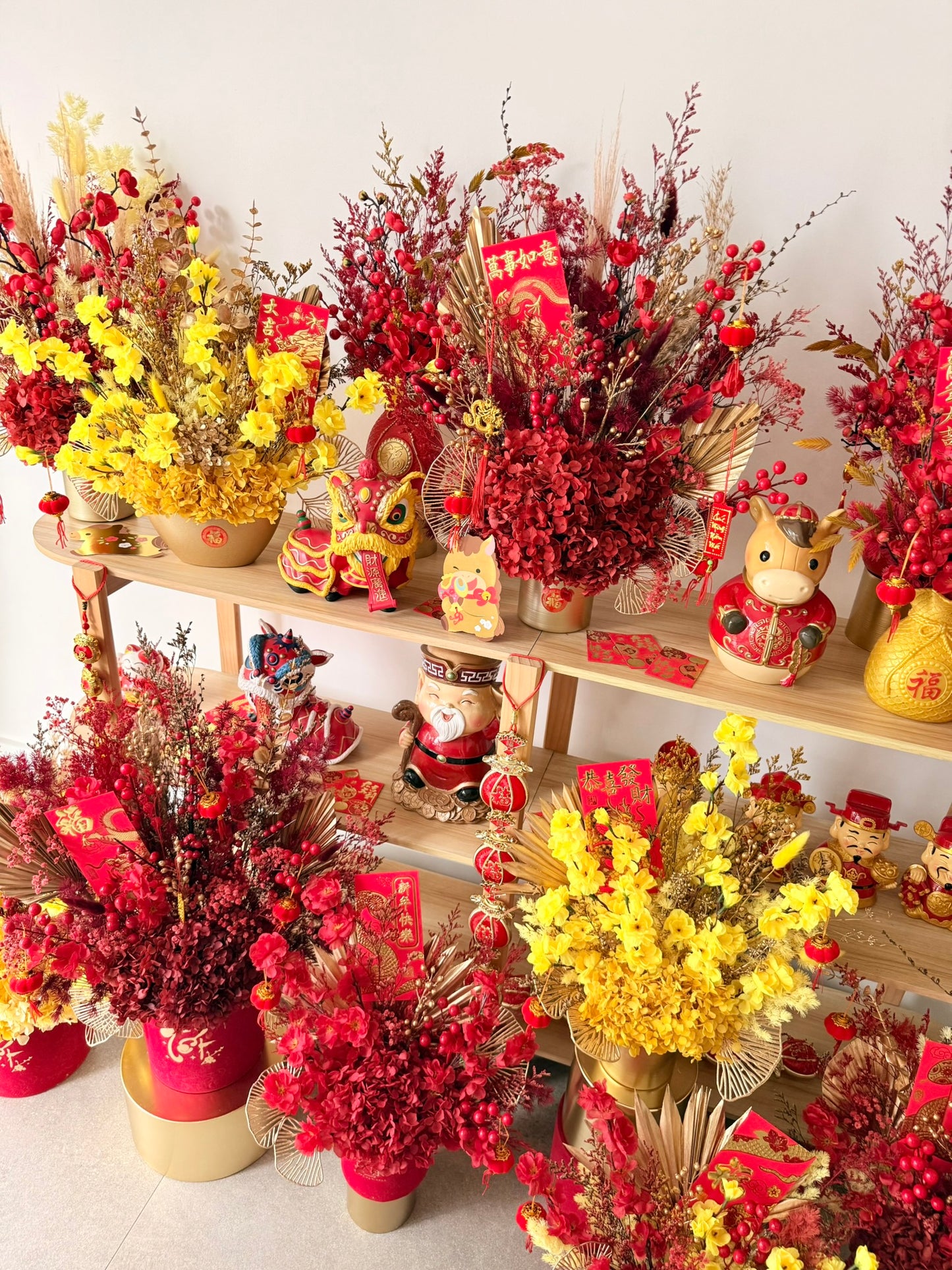 🧧 Tết Vase Arrangement 60cm (Limited Product)