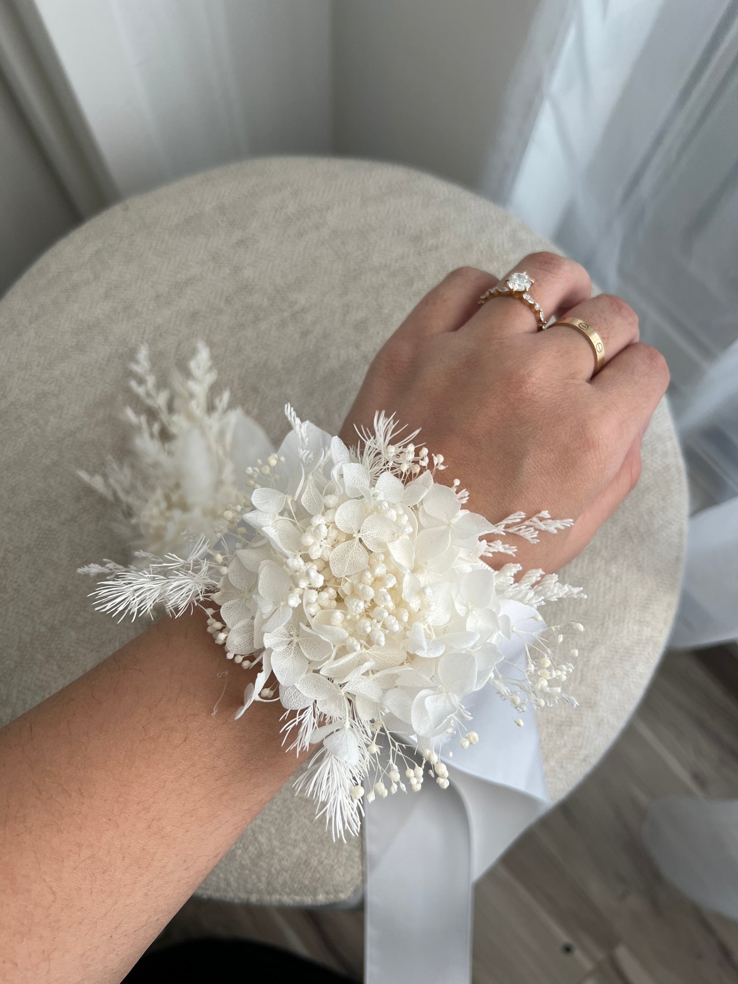 White corsages